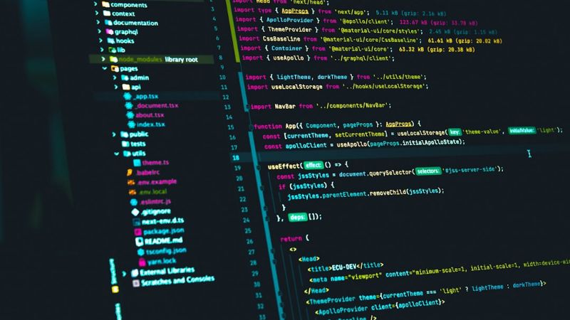 black flat screen computer monitor - Web development, tags: reactjs - unsplash